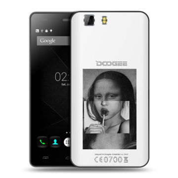 Силиконовый чехол на Doogee X5 с принтом Мона Лиза Силиконовый чехол на Doogee X5 с принтом Мона Лиза