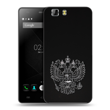 Силиконовый чехол на Doogee X5 с принтом Герб России