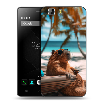 Силиконовый чехол на Doogee X5 с принтом Капибара Силиконовый чехол на Doogee X5 с принтом Капибара