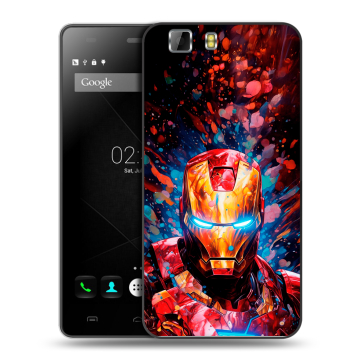 Силиконовый чехол на Doogee X5 с принтом Железный человек Ironman Силиконовый чехол на Doogee X5 с принтом Железный человек Ironman