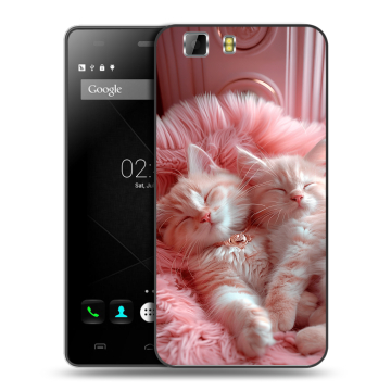 Силиконовый чехол на Doogee X5 с принтом котята котики Силиконовый чехол на Doogee X5 с принтом котята котики