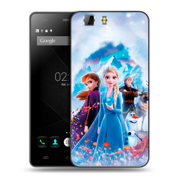 Силиконовый чехол на Doogee X5 с принтом Холодное сердце Frozen Силиконовый чехол на Doogee X5 с принтом Холодное сердце Frozen