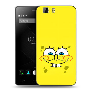 Силиконовый чехол на Doogee X5 с принтом спанчбоб спанч боб