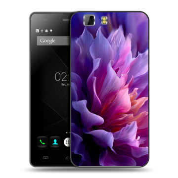 Силиконовый чехол на Doogee X5 с принтом женский цветы