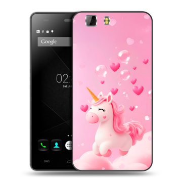 Силиконовый чехол на Doogee X5 с принтом Единорог
