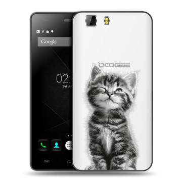 Силиконовый чехол на Doogee X5 с принтом Котенок Силиконовый чехол на Doogee X5 с принтом Котенок