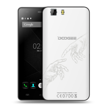 Силиконовый чехол на Doogee X5 с принтом Сотворение мира