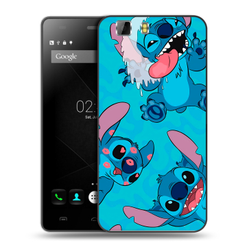 Силиконовый чехол на Doogee X5 с принтом Лило и Стич