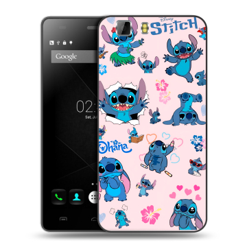 Силиконовый чехол на Doogee X5 с принтом Лило и Стич