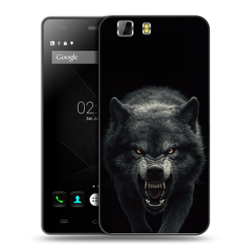 Силиконовый чехол на Doogee X5 с принтом Волк Силиконовый чехол на Doogee X5 с принтом Волк