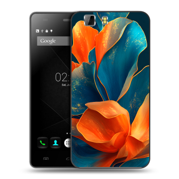 Силиконовый чехол на Doogee X5 с принтом Цветы