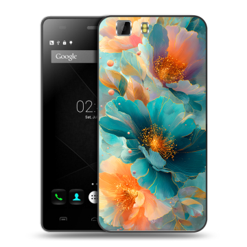 Силиконовый чехол на Doogee X5 с принтом Цветы