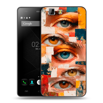 Силиконовый чехол на Doogee X5 с принтом Модный принт