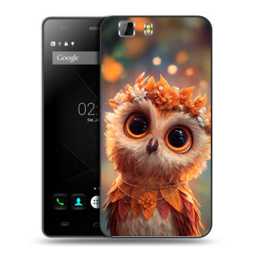 Силиконовый чехол на Doogee X5 с принтом Милая сова