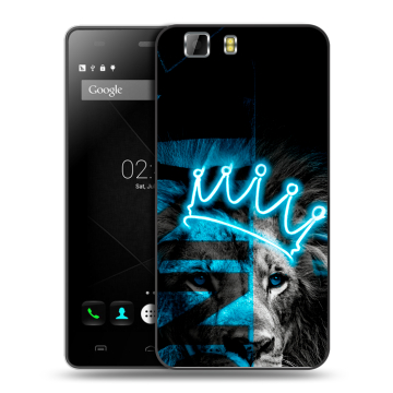 Силиконовый чехол на Doogee X5 с принтом Король лев