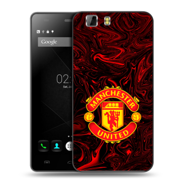 Силиконовый чехол на Doogee X5 с принтом Manchester United