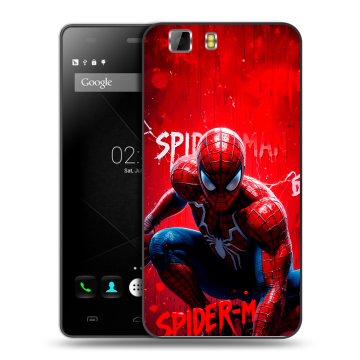 Силиконовый чехол на Doogee X5 с принтом Spiderman Человек паук Силиконовый чехол на Doogee X5 с принтом Spiderman Человек паук
