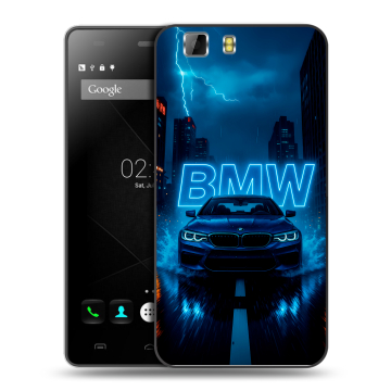 Силиконовый чехол на Doogee X5 с принтом BMW БМВ