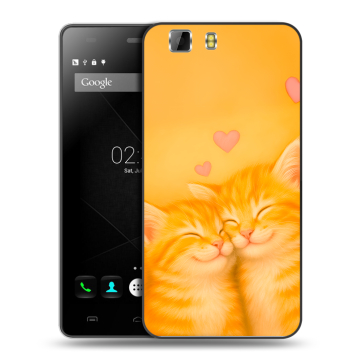 Силиконовый чехол на Doogee X5 с принтом Милые котята Силиконовый чехол на Doogee X5 с принтом Милые котята