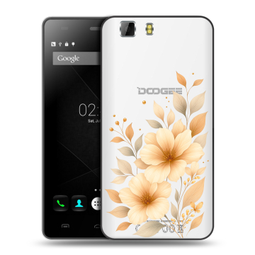 Силиконовый чехол на Doogee X5 с принтом для девушки