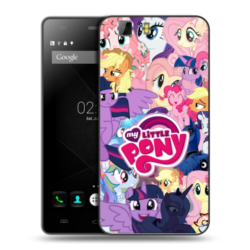 Силиконовый чехол на Doogee X5 с принтом My little pony Дружба чудо
