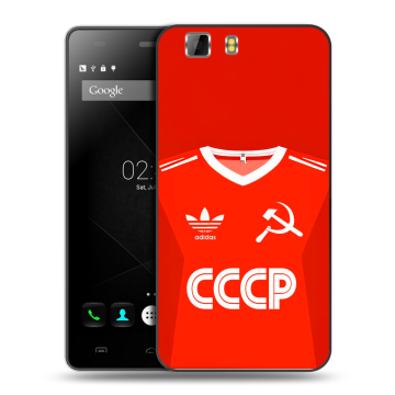 Силиконовый чехол на Doogee X5 с принтом Флаг Герб СССР