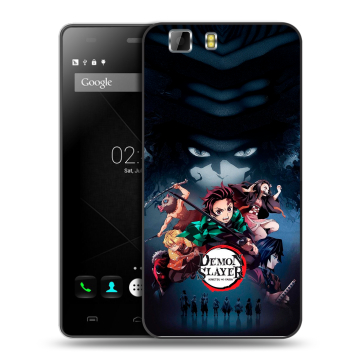Силиконовый чехол на Doogee X5 с принтом Demon Slayer Клинок рассекающий демонов Силиконовый чехол на Doogee X5 с принтом Demon Slayer Клинок рассекающий демонов