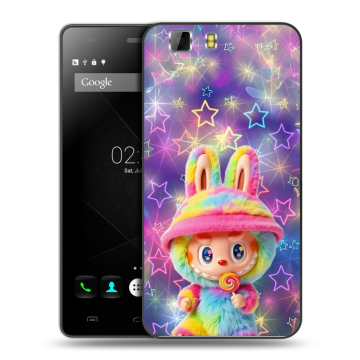 Силиконовый чехол на Doogee X5 с принтом Labubu Лабубу