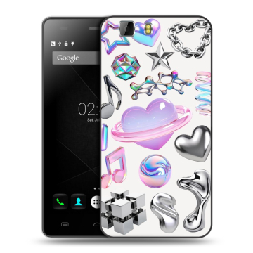 Силиконовый чехол на Doogee X5 с принтом Y2K Силиконовый чехол на Doogee X5 с принтом Y2K