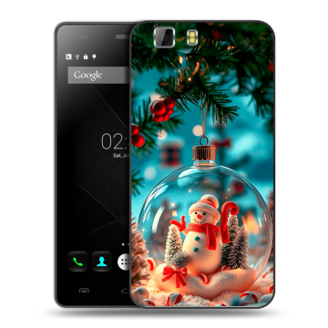Силиконовый чехол на Doogee X5 с принтом Новый год