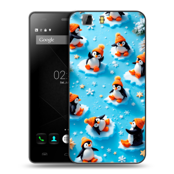 Силиконовый чехол на Doogee X5 с принтом Новый год