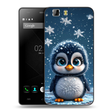 Силиконовый чехол на Doogee X5 с принтом Новый год