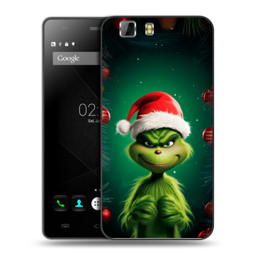 Силиконовый чехол на Doogee X5 с принтом Гринч Новый год Рождество