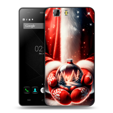 Силиконовый чехол на Doogee X5 с принтом Новый год