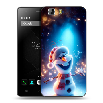 Силиконовый чехол на Doogee X5 с принтом Новый год