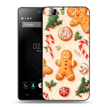 Силиконовый чехол на Doogee X5 с принтом Новый год