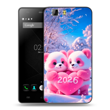 Силиконовый чехол на Doogee X5 с принтом Новый год