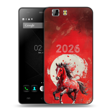 Силиконовый чехол на Doogee X5 с принтом Новый год