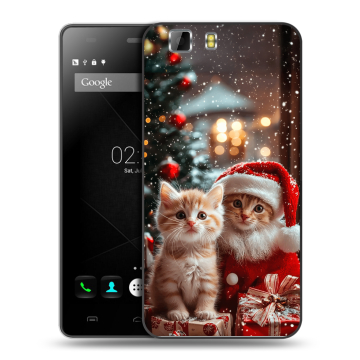 Силиконовый чехол на Doogee X5 с принтом Новый год