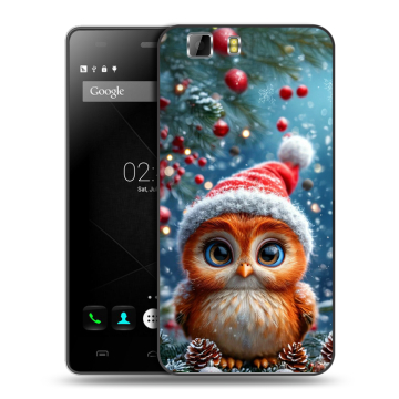 Силиконовый чехол на Doogee X5 с принтом Новый год