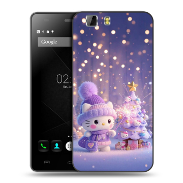 Силиконовый чехол на Doogee X5 с принтом Новый год