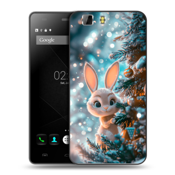 Силиконовый чехол на Doogee X5 с принтом Новый год