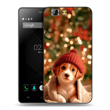 Силиконовый чехол на Doogee X5 с принтом Новый год