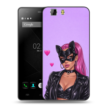 Силиконовый чехол на Doogee X5 с принтом женский