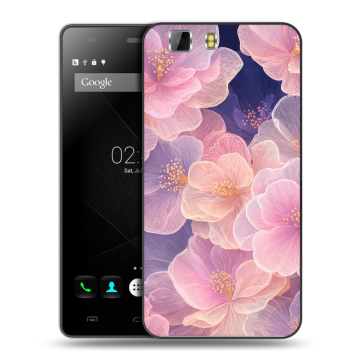 Силиконовый чехол на Doogee X5 с принтом женский