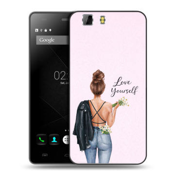 Силиконовый чехол на Doogee X5 с принтом женский Силиконовый чехол на Doogee X5 с принтом женский