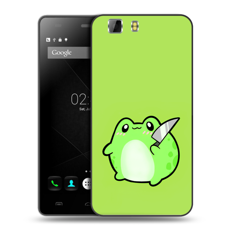 Силиконовый чехол на Doogee X5 с принтом Лягушенок Силиконовый чехол на Doogee X5 с принтом Лягушенок