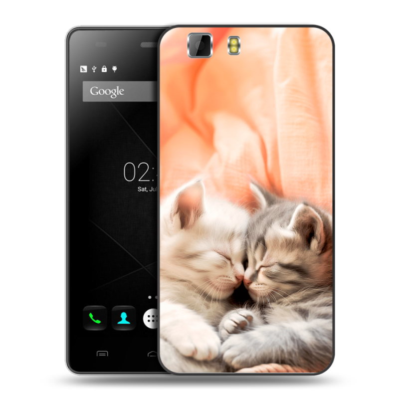 Силиконовый чехол на Doogee X5 с принтом Котята Силиконовый чехол на Doogee X5 с принтом Котята