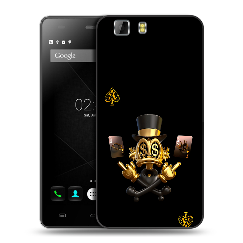 Пластиковый чехол на Doogee X5 с принтом Золотой скрудж макдак Пластиковый чехол на Doogee X5 с принтом Золотой скрудж макдак