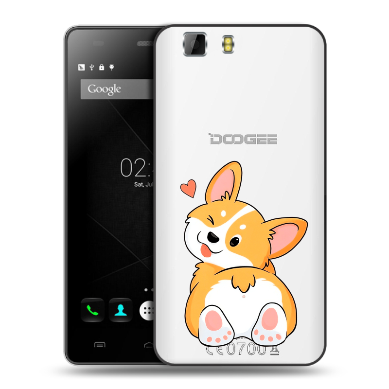 Пластиковый чехол на Doogee X5 с принтом Корги Пластиковый чехол на Doogee X5 с принтом Корги